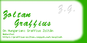 zoltan graffius business card